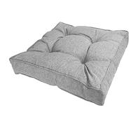 POKAR Cojín para Silla de Exterior | Cojín de Asiento 40x40x10 cm | Cojín Lounge para Muebles de Jardín, Terraza y Ratán | Oeko-Tex | Fabricado en UE | Gris