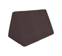 POKAR Cojín Triangular para Sofá Modular Niños | Cojín 55x35x35 cm en Espuma con Funda de Pana Suave | Accesorio Compatible con Sofá para Niños Infantil | Certificado Öko-Tex | Marrón Chocolate