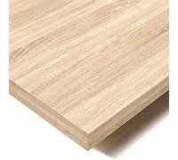 POKAR Tablero de Mesa 140x80 cm | Tablero para Escritorio Grosor 25 mm | Ideal para Escritorio Elevable y Mesa de Comedor | Resistente y Estable | Fabricado en Europa | Roble Sonoma