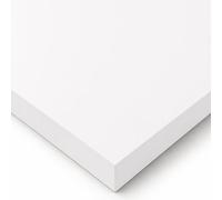 POKAR Tablero de Mesa 60x60 cm | Tablero para Escritorio Grosor 25 mm | Ideal para Mesa de Comedor, Mesa de Centro o Escritorio Compacto | Robusto y Estable | Fabricado en Europa | Blanco