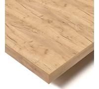 POKAR Tablero para Escritorio, Mesa Comedor, Mesa de Salón, Mesa de Cocina con Certificación FSC, EKO Roble Artesanal Dorado, 160 x 80 x 2,5 cm