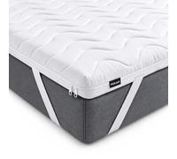 POKAR Topper 120x190 cm | Premium 5 cm Confort | Sobrecolchón y Cubre Colchón para Cama y Somier | Funda Desenfundable Lavable a Máquina, Antideslizante | Oeko-Tex | Made in EU