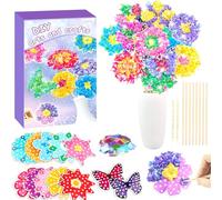 Poke Art Bricolaje Crafting Kit,con 2 Mariposas 10 Flores y,amo de arte Poke-in craft,Haga Propio Ramo de Flores,actividad creativa para niños,Manualidades Juguetes Niña 4 5 6 7+ Años,gran regalo para