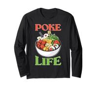 Poke Is Life Raw Fish Food Lover Cravings Manga Larga