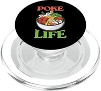 Poke Is Life Raw Fish Food Lover Cravings PopSockets PopGrip para MagSafe