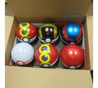 POKEMON 6 POKEBOLA Metal Con 12 ADHESIVOS Oficiales Pokemon Company POKE BALL