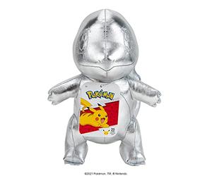 Pokémon 674 PKW0238 EA 25th Celebration 8" Silver Charmander Plus, Plateado