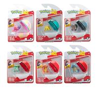 Pokemon 95057-18 Clip'N´Go Figures - Figuras de acción Tinkatink, Lechink, Bulbasaur, Charmander, Squirtle, Joltik - Figura Oficial para niños 4 +