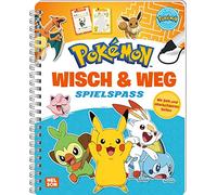 Pokémon Activity-Buch: Wisch & Weg - Spielspaß: Mit Stift und abwischbaren Seiten | Malbuch für Jungen und Mädchen ab 4 Jahren