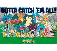 Pokemon All Time Favorites - Póster de juego de anime, tamaño 91,5 x 61 cm