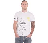 Pokemon Ash Outline T Shirt L White