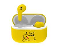 Pokemon Auriculares TWS Bluetooth 5.3 con Estuche Diseño Pikachu, Amarillo