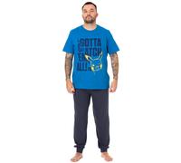Pokemon Azul Pikachu Conjunto de pijama de manga corta y pierna larga Hombres