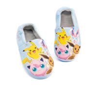 Pokémon Slippers Girls Kids Pikachu Sylveon Eevee Zapatos Azules Mocasines 30