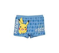 Pokemon Bañador para Niño, Pikachu Shorts de Baño Boxer, Bañador de Natación para Adolescentes, Talla 10 Años