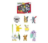 Pokémon Bandai 8 Figuras Battle - Pikachu, Evoli (Eevee), Oveja (Wooloo), Farfuret (Sneasel), Voltutou (Yamper), Palarticho (Sirfetch'd), Ponyta (Ponyta), Morpeko - PKW0185