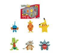 Pokémon Bandai JW2685 - Pack de 6 Figuras (Onda 4, Arcko, Polvah, Gobou, Griknot, Pikachu, Osseleit, JW2685)