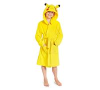 Pokémon Bata Para Niños, Batas de Estar por Casa de Forro Polar Suave con Capucha Pikachu 3D, Regalos Originales Para Niños Niñas y Adolescentes 4-14 Años (7-8 años)