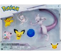 Pokemon Battle Figure - Paquete de 5 figuras de Mewtwo de 4.5 pulgadas y figuras de batalla