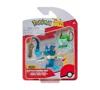 Pokémon- Battle Figure Set - Bisasam, Gramokles & Amphizel, Color, anfícelo, Medium (Jazwares PKW3599)