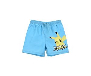 Pokémon Bermudas para Niño, Pikachu Shorts de Baño Bañador de Natación Infantil, Talla 8 Años | Azul