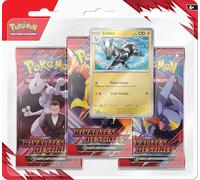 Pokémon: Blíster de 3 potenciadores de Zeblitz Escarlata y Violeta - Rivalidades destinadas del Pokémon JCC (3 boosters y 1 Tarjeta Promocional Brillante)