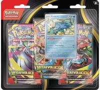 Pokémon: Blíster de 3 Sobres de Mejora de Megaevolución de Golduck de JCC Pokémon (1 Carta holográfica de promoción y 3 Sobres de Mejora)
