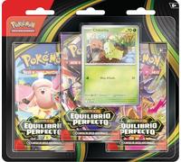 Pokémon: Blíster de 3 Sobres de Mejora de Megaevolución-Equilibrio JCC Pokémon (1 Carta holográfica de promoción y 3 Sobres de Mejora)