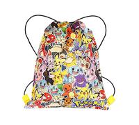 Pokemon - Bolsa de natación para niños, con cordón, para deportes, escuela, gimnasia o zapatillas con Charizard y Pikachu., Multicolor