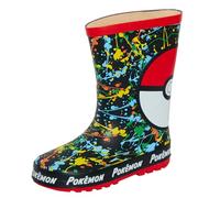 Pokemon Botas de agua de goma Wellington para niños y niñas Pikachu Rain Snow Wellies Wellys