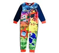 Pokemon Boys Onesie Edad 4-12 Años, Azul Marino, 7-8 Años
