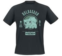 Pokémon Bulbasar Man T-Shirt Short Sleeve Black Regular/Regular Fit XXL Black