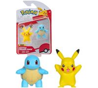 Pokemon Caja 2 Mini Figura 5cm Pikachu Y Squirtle Originales Batalla Figura Pack