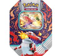 Pokémon- Caja Coleccionable de Paldea del GCC Compañeros de Aventura - Skeledirge-ex (una Tarjeta Promocional holográfica y Cuatro Sobres de expansión), edición en Italiano (210-60385)