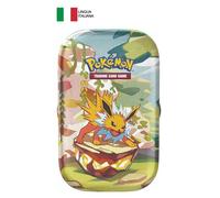 Pokémon Caja Coleccionable Jolteon de la expansión Escarlata y Violeta - Evoluciones Prismáticas (Dos Paquetes de expansión y una Moneda)