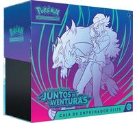 Pokémon Caja de Entrenador Élite de Escarlata y Púrpura - Juntos de Aventuras de JCC Pokémon (1 Carta con ilustración expandida, 9 Sobres de Mejora y Accesorios prémium)