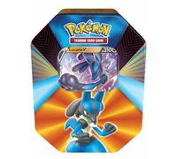 Pokémon Caja de Metal V Forces: Lucario V, Galarian Slowbro V o Mew V (uno al Azar), Juego de Cartas, a Partir de 6 años, 2 Jugadores, más de 10 Minutos de Tiempo de Juego