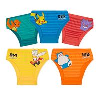 Pokémon Calzoncillos de Algodón, Ropa Interior para Niños, Pack de 5 (Multi, 9-10 Años)