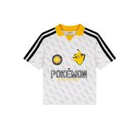 Pokémon Camiseta De Fútbol, Equipación De Fútbol Oversize para Niño, Top Estilo Jersey Pikachu, Ropa para Niños, Blanco 6-7 Años