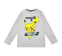 Pokemon Camiseta de manga larga en diferentes diseños, Gris 3, 12 años