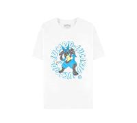 Pokemon Camiseta Lucario Stance Nuevo Officia Unisex Blanco, Blanco, L