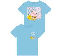 Pokémon Camiseta niña, Top niña Pikachu y Mew para niña, Ropa para niños 5-6 Años