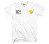 Pokemon Camiseta para hombre Pikachu Game - Gotta Catch Em All - Camiseta oficial - blanco - Small