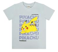 Pokemon - Camiseta para niño y niña, diseño de Pikachu Poke, azul claro, 10 años