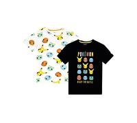 Pokémon Camiseta para Niños Paquete de 2 Multicolor 7-8 años