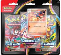 Pokémon: paquete de tres sobres de expansión megaevolución ? caos