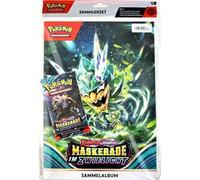 Pokemon Carmesin & Purpur - Masquerade en la luz del crepúsculo - Kit de coleccionista - Álbum de recortes con 1 Booster a 10 cartas - ALEMÁN + Heartforcards® Protección de envío