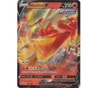 Pokémon Carta coleccionable: Blaziken V - 020/198 - Espada y escudo ultra raros: escalofriante reinado individual