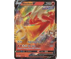 Pokémon Carta coleccionable: Blaziken V - 020/198 - Espada y escudo ultra raros: escalofriante reinado individual