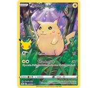 Pokémon Celebrations Pikachu, 25 Aniversario Completo Arte Raro y Tarjeta Sorpresa